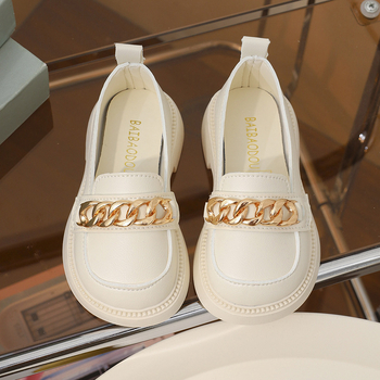 Дамски лофери с дебел подметник – обувки без връзки, PU горна част, гумирана подметка, нисък дизайн, дишащи и против подхлъзване