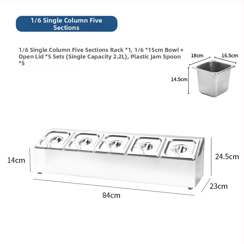 Комплект кутии за подправки от неръждаема стомана – многофункционален, преносим, без монтаж