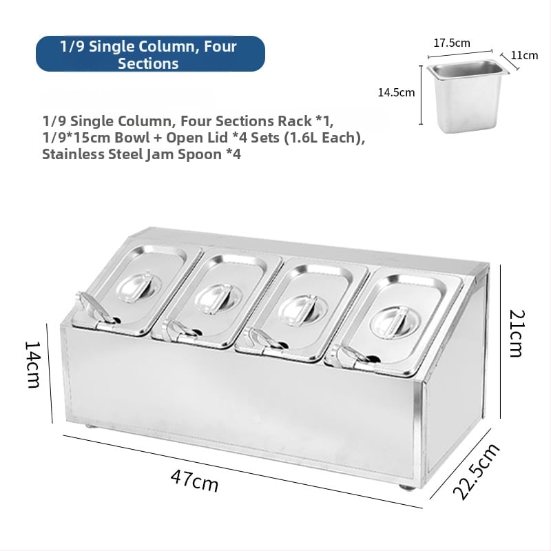 Комплект кутии за подправки от неръждаема стомана – многофункционален, преносим, без монтаж