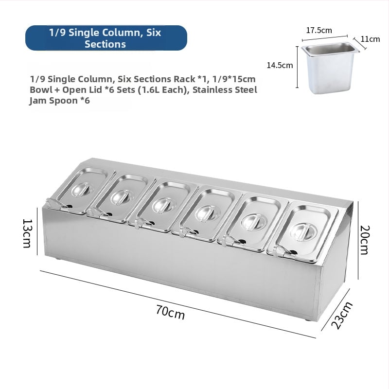 Комплект кутии за подправки от неръждаема стомана – многофункционален, преносим, без монтаж
