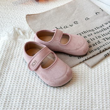 Детски принцес сандали Mary Jane от изкуствена кожа, гумена подметка, едноцветен модел, свободен стил