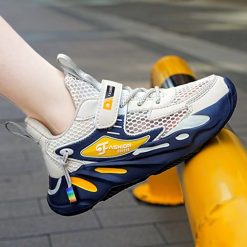 Детски обувки за бягане - дишащи, унисекс, горна част от изкуствена кожа, гумена подметка, лято 2024 (дишащи; горна част от изкуствена кожа; гумена подметка; унисекс; лято 2024)