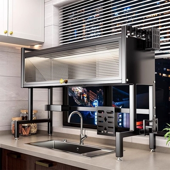 Мултифункционална поставка за кухненска мивка, желязо-сплав, персонализируема с печат на лого, пусната през 2024 г.