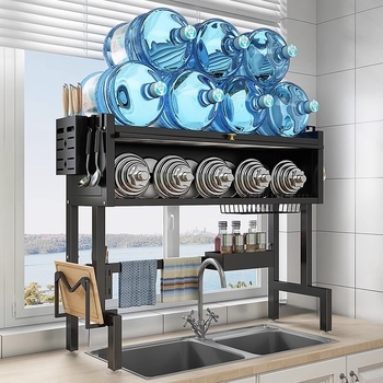 Мултифункционална поставка за кухненска мивка, желязо-сплав, персонализируема с печат на лого, пусната през 2024 г.