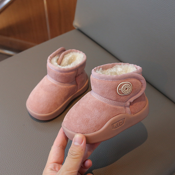 Детски снежни ботуши до глезена, мека подметка, зимни обувки за бебета и деца 1–3 г, унисекс