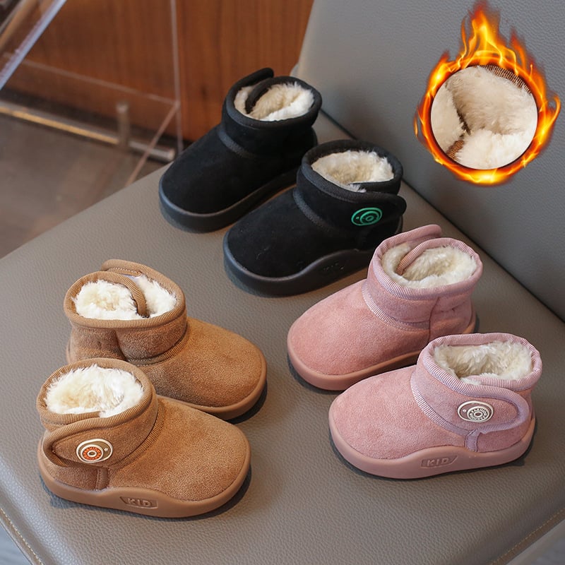 Детски снежни ботуши до глезена, мека подметка, зимни обувки за бебета и деца 1–3 г, унисекс