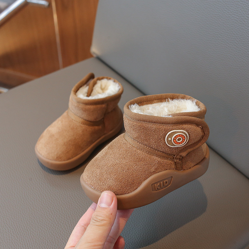 Παιδικά μποτάκια χιονιού με μαλακή σόλα, χειμερινά μποτάκια αστραγάλου για νήπια 1–3 ετών, unisex