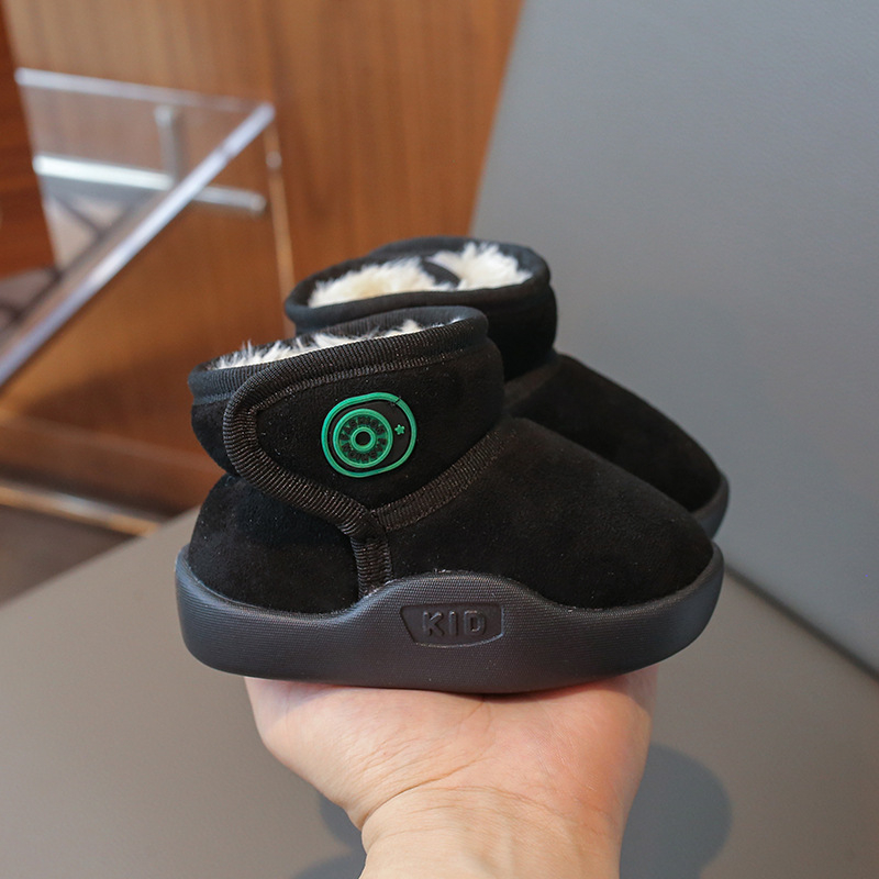 Детски снежни ботуши до глезена, мека подметка, зимни обувки за бебета и деца 1–3 г, унисекс