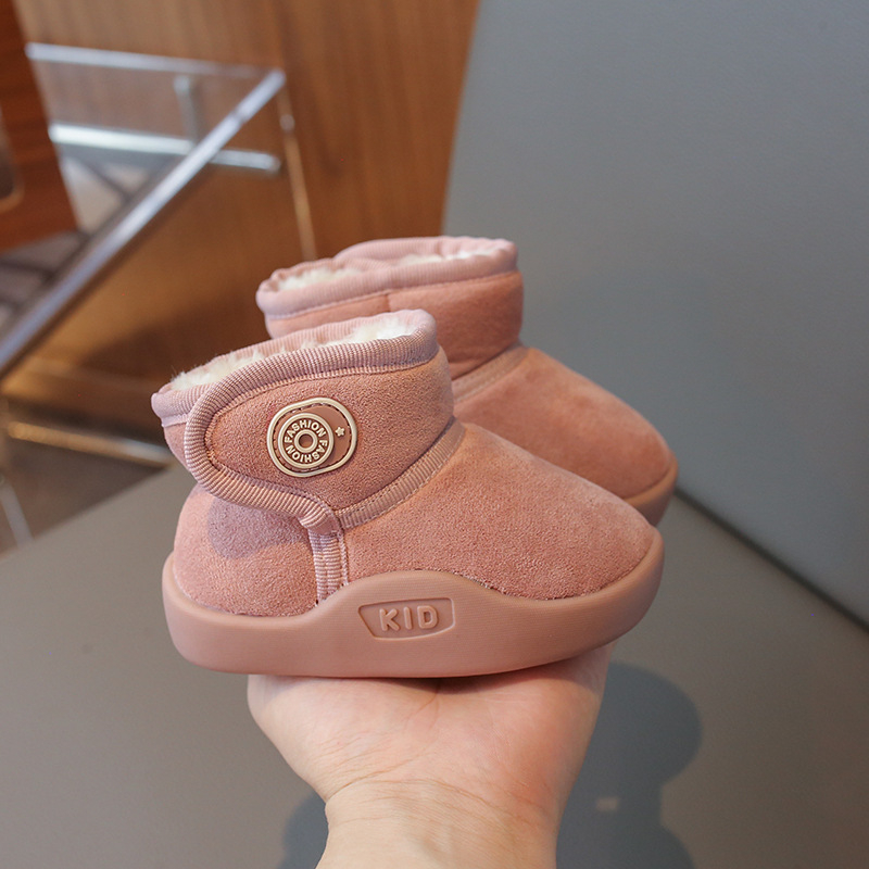 Детски снежни ботуши до глезена, мека подметка, зимни обувки за бебета и деца 1–3 г, унисекс