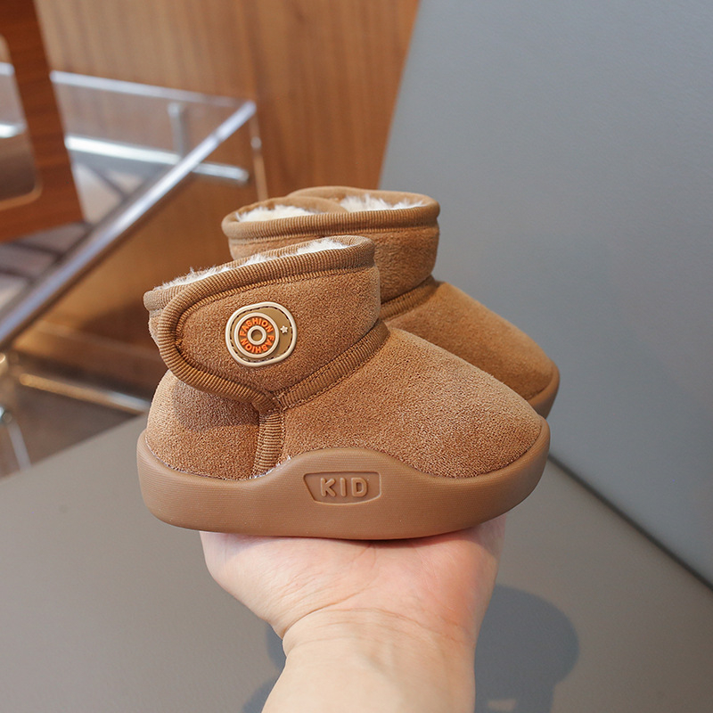 Детски снежни ботуши до глезена, мека подметка, зимни обувки за бебета и деца 1–3 г, унисекс