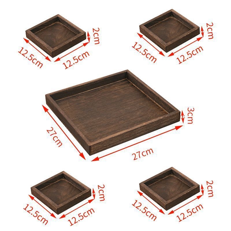 Ξύλινη πιάτα προβολής για απογευματινό τσάι, κινέζικου στυλ, για φρούτα, σνακ και αρτοσκευάσματα, ημιχειροκίνητη και ημιμηχανική κατασκευή