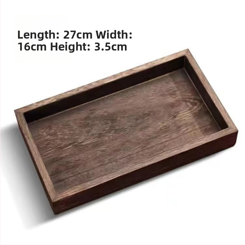 Puidust näitus-taldrik pärastlõunase tee jaoks, hiina stiilis, puuviljade suupistete ja küpsetiste jaoks, pool-käsitsi ja pool-mehaaniline tootmine