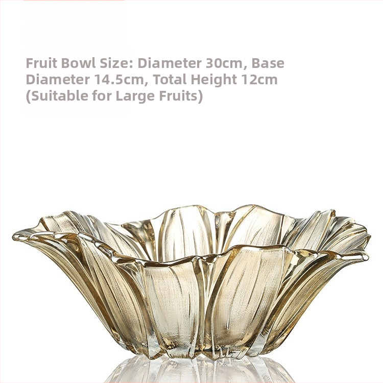 Nino stikla augļu plate ar saulespuķu motīvu – moderns minimālistisks dizains, izlaista 2022. gadā