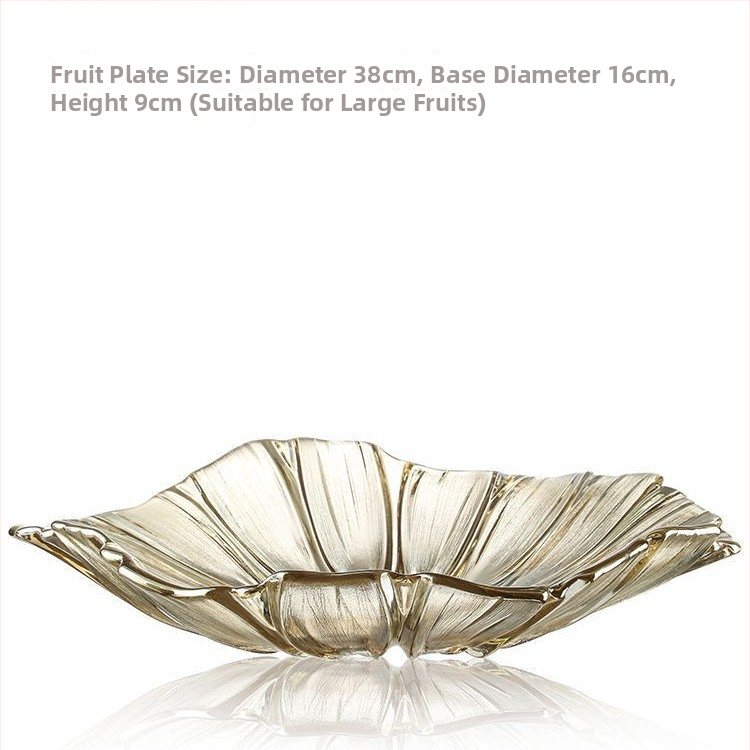 Nino stikla augļu plate ar saulespuķu motīvu – moderns minimālistisks dizains, izlaista 2022. gadā