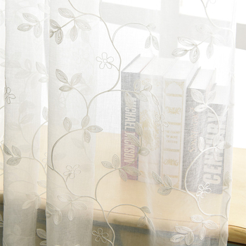 Бродирани завеси памук-лен, 75% памук / 25% лен, светлопропускливи, персонализируеми