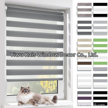 Käsitsi rulood zebramustriga, pehme gauze kangas, polüester, kohandatav, paigaldus kaasas