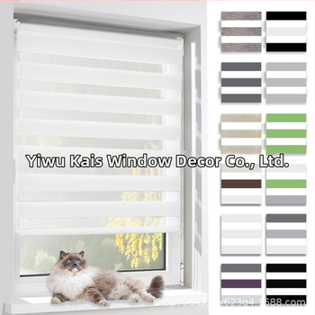 Käsitsi rulood zebramustriga, pehme gauze kangas, polüester, kohandatav, paigaldus kaasas