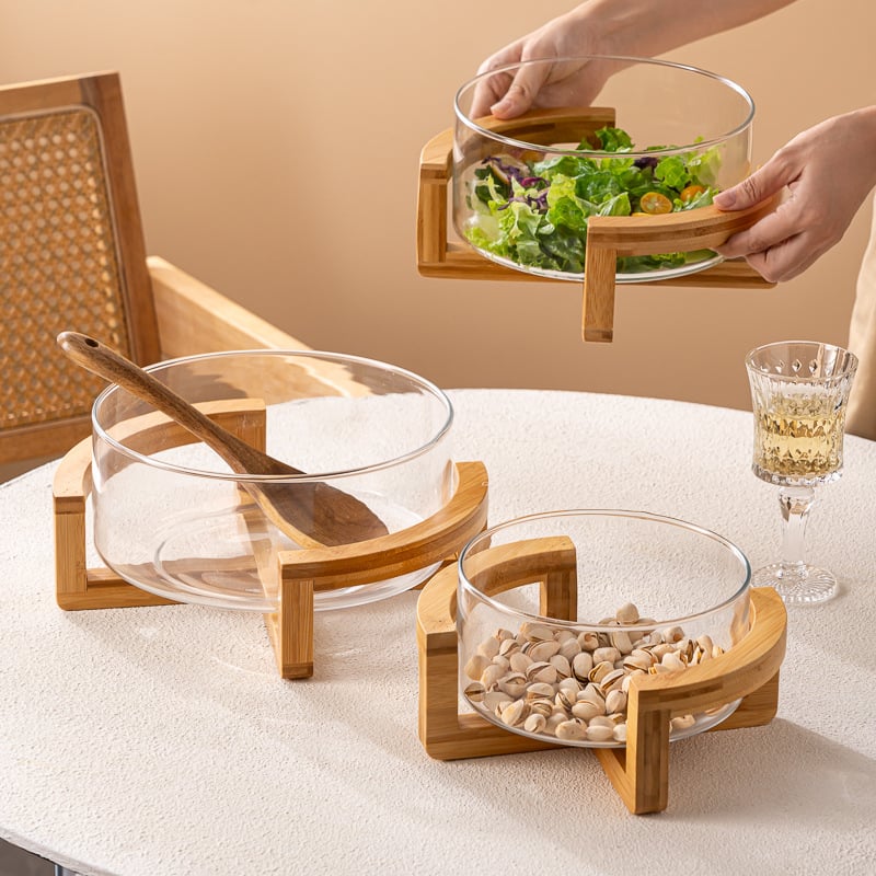 Стъклена плодова чиния, японски стил, прост стил, първокласно качество