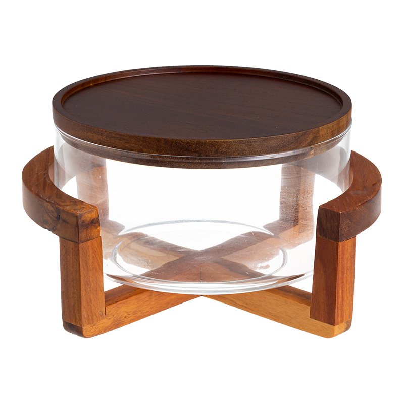 Стъклена плодова чиния, японски стил, прост стил, първокласно качество