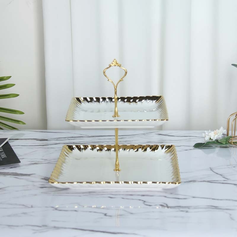 Дълбока кръгла керамична чиния с електроплатирана повърхност, микровълнова съвместимост, възможност за печат на лого