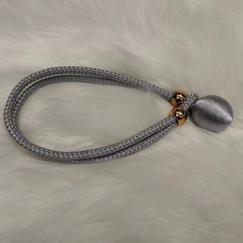 Лента за завеси – комплект от две, регулиема, стил: модерен минимализъм, материя: копринено нетъкано платно