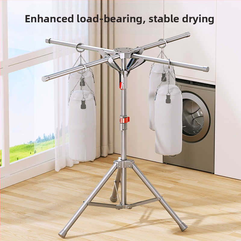 Lanzhida чадър-тип разтегателна сушилня за дрехи, компактна за вътрешно и външно ползване, 10 броя – закачалки за дрехи, панталони и вратовръзки