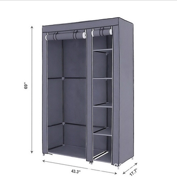 Метален гардероб Fushi, прост стил, по поръчка според чертежи