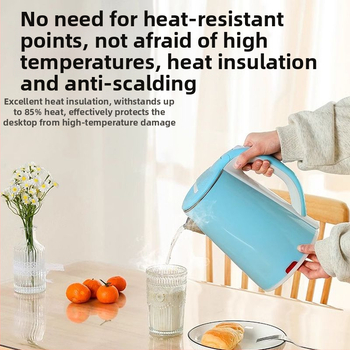 Läbipaistev PVC lauaaluse kaitse, ristkülikukujuline, paksus 0.7–2.5 mm, libisemiskindel ja soojusisolaator, hotellide kasutamiseks