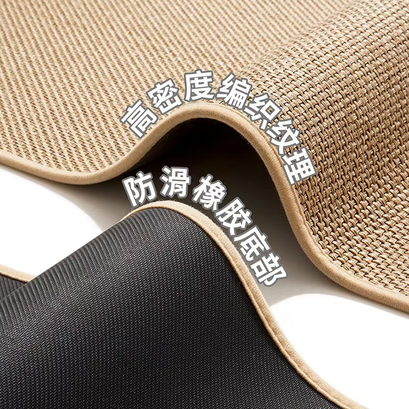 Подложка за кухня и баня - Chenille с гумирана основа; квадратна форма; модерен минималистичен стил; подходяща за дневна, спалня, кабинет, баня и балкон