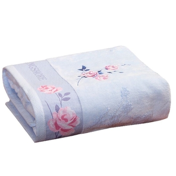 Kingshore Златно число 100% памучна кърпа за баня, клас А, нарязан велур с бродерия, дебела