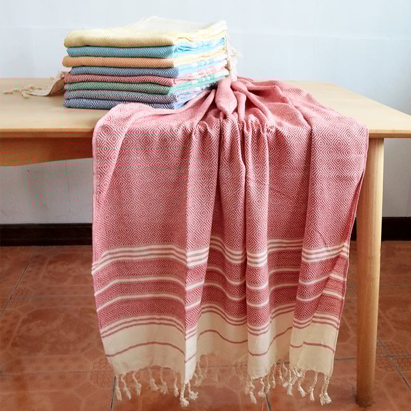 Хавлия за баня и плаж, памук, 300–400 г, нишково боядисана прежда, 10s прежда, персонализация