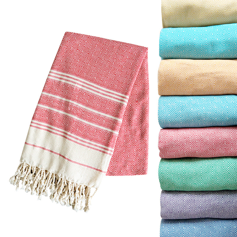 Хавлия за баня и плаж, памук, 300–400 г, нишково боядисана прежда, 10s прежда, персонализация