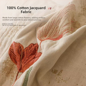 Kahe padja kate komplekt - paksendatud 100% puuvillane gauze, higist imab, libisemiskindel, kõigi aastaaegade jaoks, Jacquard lõngadest