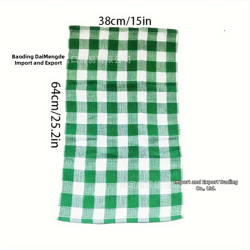 Uteráky na riad z 100% bavlny, waflové tkanie s károvým vzorom, absorbujúce na sušenie hrncov a misiek