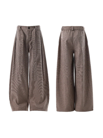 Мъжки панталони с каре в американски ретро стил, прав силует, с колан, цип и плисове, полиестер 98% / спандекс 2%