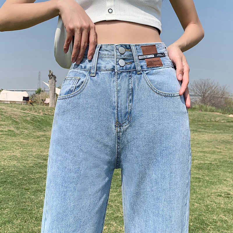 Дънки за жени – деним, памук, свободна талия, свободна кройка, зима 2024