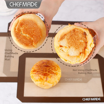 Learn to cook Silikoonist taigna sõtkumise ja küpsetamise matt, kõrge temperatuuritaluvus, taaskasutatav, paksendatud disain