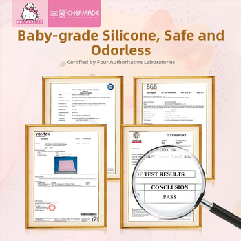 Learn to cook Silikoonist taigna sõtkumise ja küpsetamise matt, kõrge temperatuuritaluvus, taaskasutatav, paksendatud disain