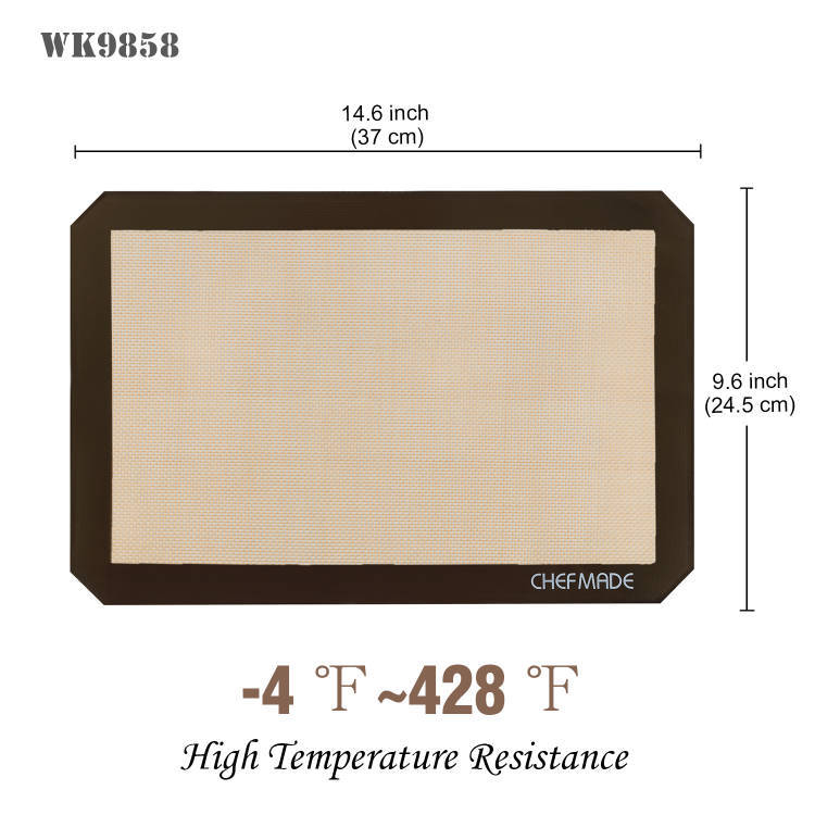 Learn to cook силиконова подложка за месене и печене, висока температурна устойчивост, повторна употреба, удебелена конструкция