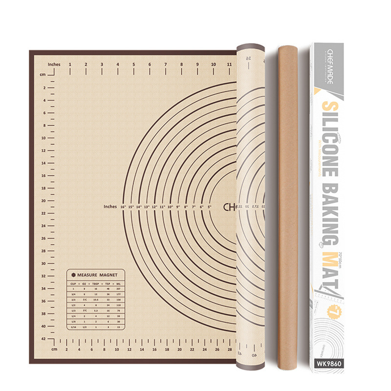 Learn to cook силиконова подложка за месене и печене, висока температурна устойчивост, повторна употреба, удебелена конструкция