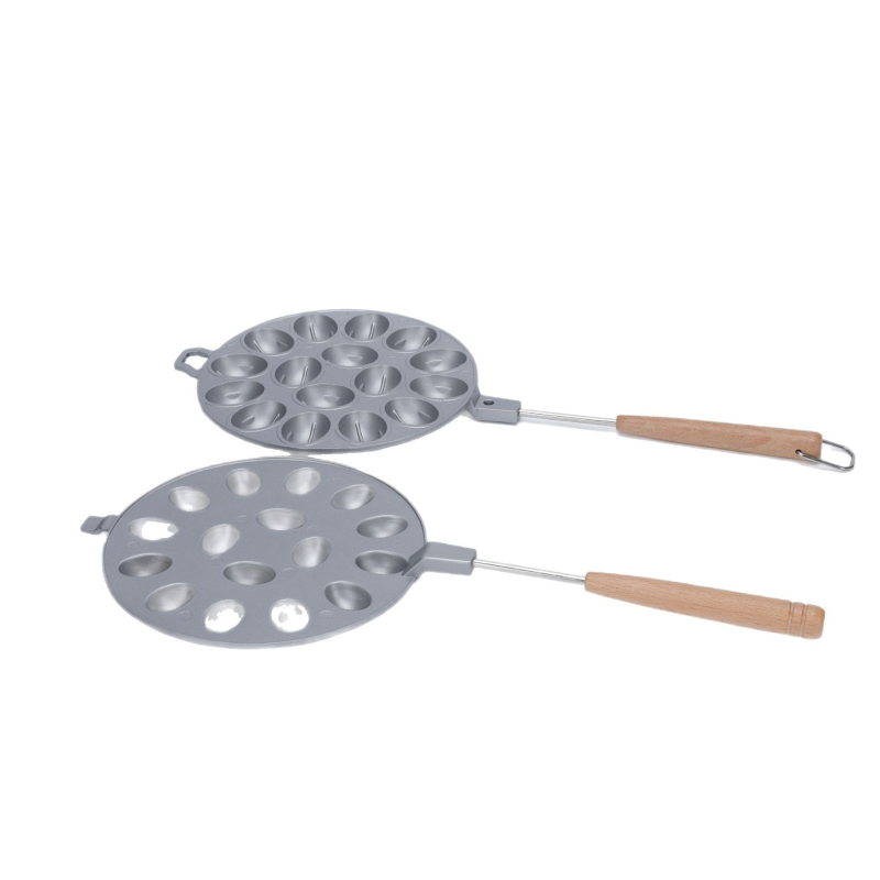 Овална форма за кексове с 12/16 дупки, алуминиева сплав, тава за вафли за газови печки