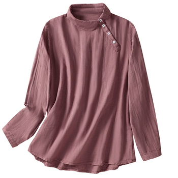 Jaapani stiilis puuvillane pikkade varrukatega särk, vaba lõige, õmbluse detailid