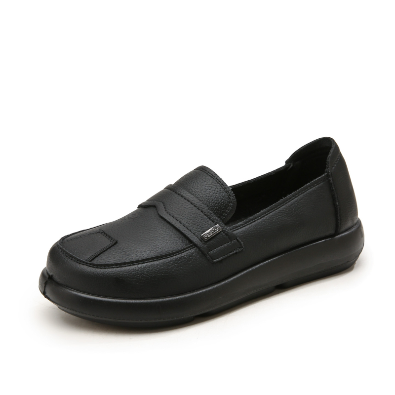 Обувки за майки, без връзки, кръгъл нос, горна част микрофибър кожа, подметка PU, нисък ток 1–3 cm