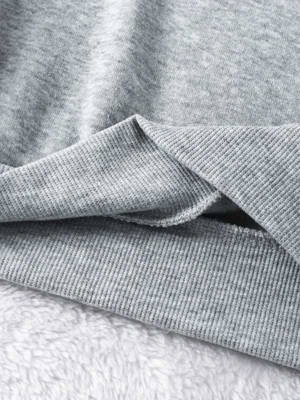 Худи с качулка, флорален принт, свободен силует, дълги ръкави, полиестер, есен 2024