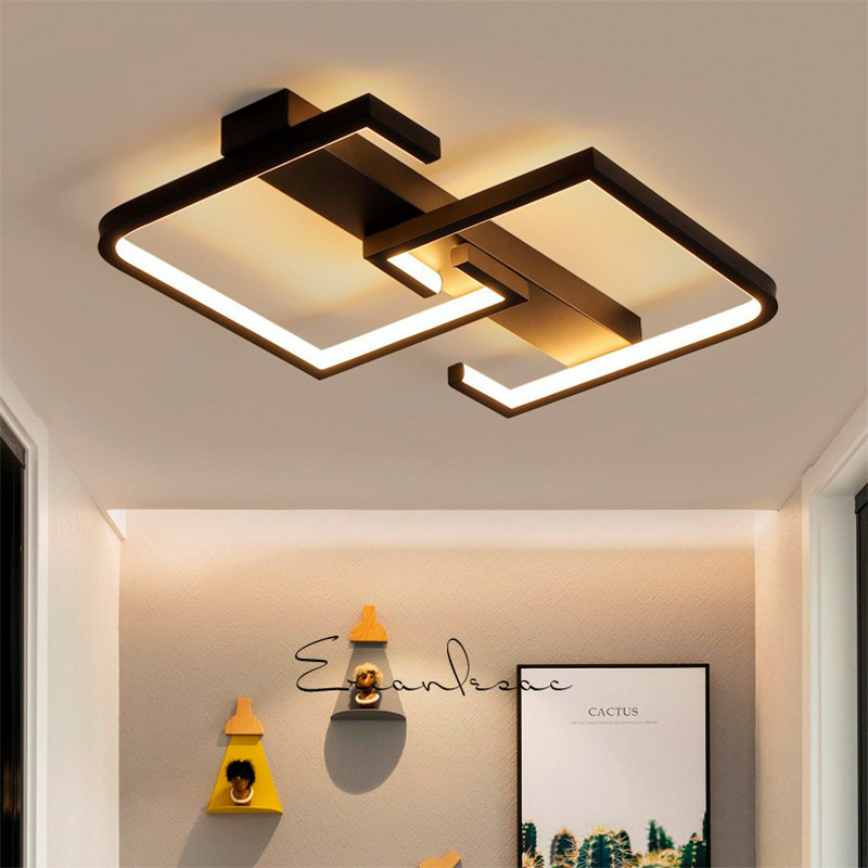 Таванен полилей | Модерен минималистичен стил, LED осветление, 220V, обхват 10-15 м², метално тяло от желязо с силиконов плафон