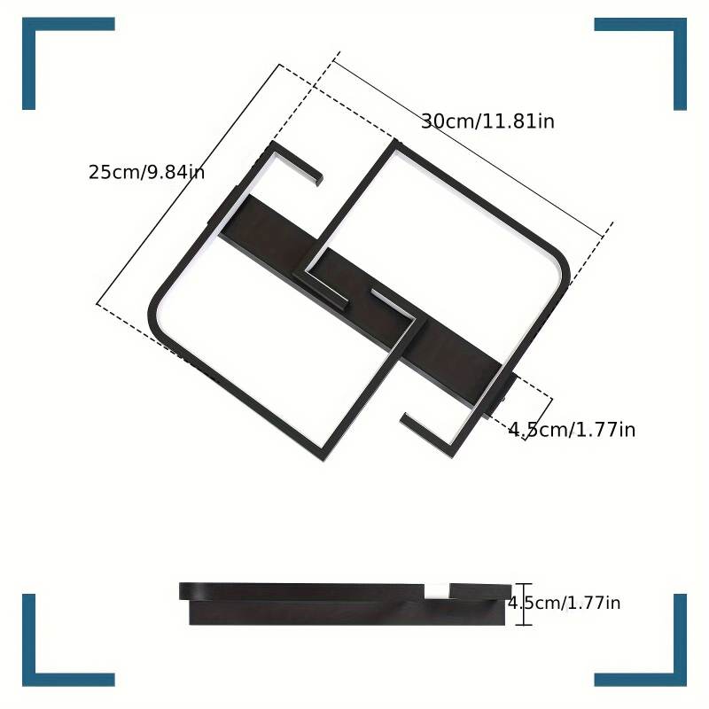 Таванен полилей | Модерен минималистичен стил, LED осветление, 220V, обхват 10-15 м², метално тяло от желязо с силиконов плафон