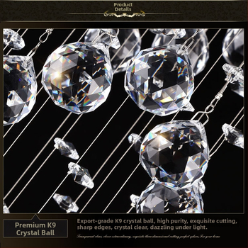 Laelamp kristallvarjuga ja rauast korpusega, LED-valgus, pinge ≤ 36V, sobib korridorile ja sisenemisele.