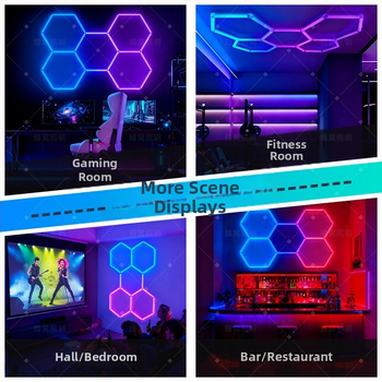 Seina lamp honeycomb disainiga, LED valgusallikas, 24V, PCS abažuur, kaugjuhimispult