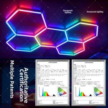 Seina lamp honeycomb disainiga, LED valgusallikas, 24V, PCS abažuur, kaugjuhimispult
