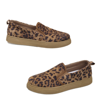 Sieviešu loaferi ar biezu zoli, ikdienas slip-on, auduma augšdaļa, gumijas zole, apaļš purns, zems papēdis 1–3 cm